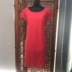 NWOT- Cole Daniel dress with beauty detail embroidery pattern on front. Size L